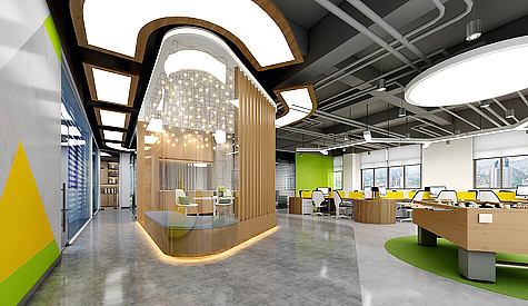 辰矽新质料办公室装修设计