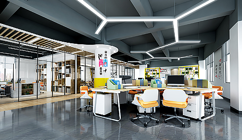 广州市开吉打扮办公室装修设计