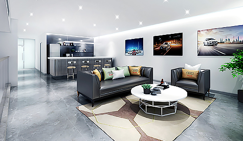 广东中奥汽车销售效劳空间装修设计