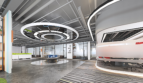 广东恒辉隆机械办公室装修设计