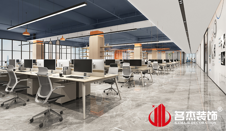 开放办公区装修设计效果